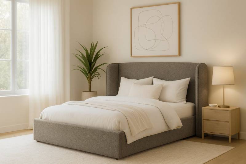 AN-MOEBEL4U Polsterbett ESTELLA Doppelbett, Bettkasten, gepolstertes Kopfteil (stabile Konstruktion), 140 x 200 cm, integrierte Dämpfer, ohne Matratze von AN-MOEBEL4U