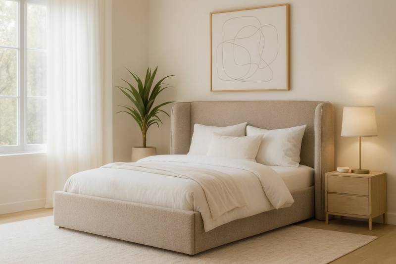 AN-MOEBEL4U Polsterbett ESTELLA Doppelbett, Bettkasten, gepolstertes Kopfteil (stabile Konstruktion), 140 x 200 cm, integrierte Dämpfer, ohne Matratze von AN-MOEBEL4U