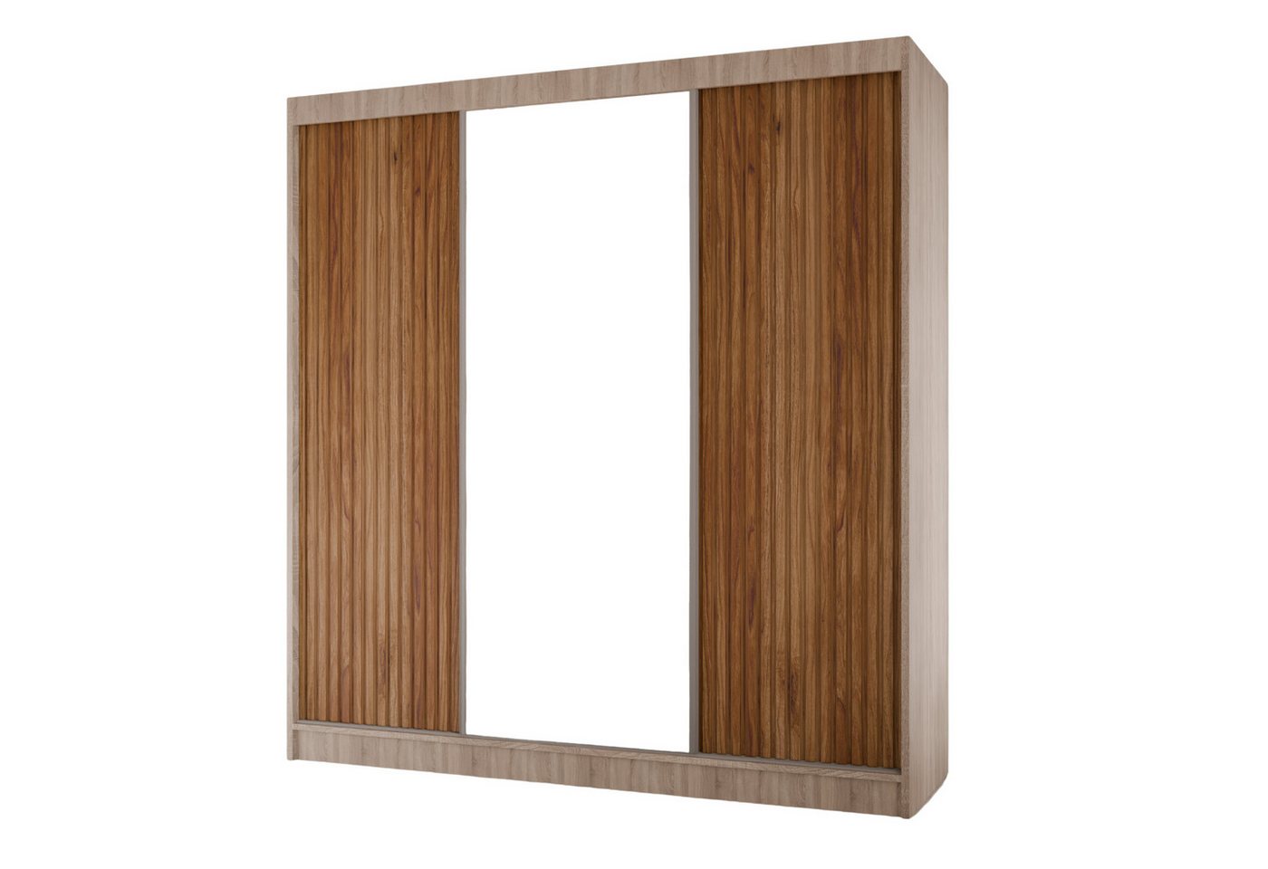 AN-MOEBEL4U Schwebetürenschrank FABIO 200/215/61 mit Spiegel. Front geriefelt. AN-MOEBEL4U Schwebetürenschrank FABIO 200/215/61 mit Spiegel. Front geriefelt. von AN-MOEBEL4U
