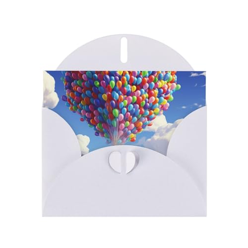 ANABPRMA Bunte Luftballon- und Haus-Urlaubskarten, doppelseitiger Glitzer-Karton, Weihnachten, Geburtstag, Valentinstag, Hochzeits- und Party-Einladungen, Umschläge im Lieferumfang enthalten ANABPRMA Bunte Luftballon- und Haus-Urlaubskarten, doppelseitiger Glitzer-Karton, Weihnachten, Geburtstag, Valentinstag, Hochzeits- und Party-Einladungen, Umschläge im Lieferumfang enthalten von ANABPRMA