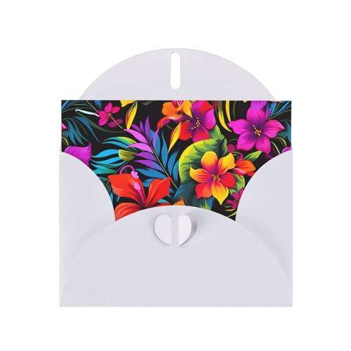ANABPRMA Hawaiianische Blumen-Urlaubskarten, doppelseitiger Glitzer-Karton, Weihnachten, Geburtstag, Valentinstag, Hochzeit und Party-Einladungen, Umschläge im Lieferumfang enthalten ANABPRMA Hawaiianische Blumen-Urlaubskarten, doppelseitiger Glitzer-Karton, Weihnachten, Geburtstag, Valentinstag, Hochzeit und Party-Einladungen, Umschläge im Lieferumfang enthalten von ANABPRMA