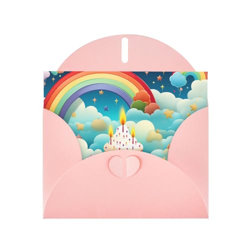 ANABPRMA Regenbogen-Geburtstagskarten, doppelseitiger Glitzer-Karton, Einladungen für Weihnachten, Geburtstag, Valentinstag, Hochzeit und Party, Umschläge im Lieferumfang enthalten ANABPRMA Regenbogen-Geburtstagskarten, doppelseitiger Glitzer-Karton, Einladungen für Weihnachten, Geburtstag, Valentinstag, Hochzeit und Party, Umschläge im Lieferumfang enthalten von ANABPRMA