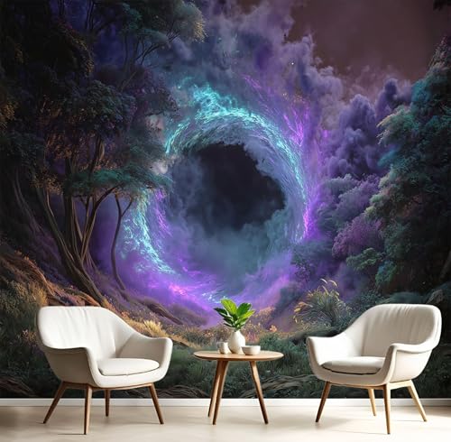 Fototapete Schneeberglandschaft 400×280cm(W×H) Fototapeten Vlies Tapeten Moderne Natur Wald Vliestapete Wandtapete Wohnzimmer Schlafzimmer von ANALTIRCE