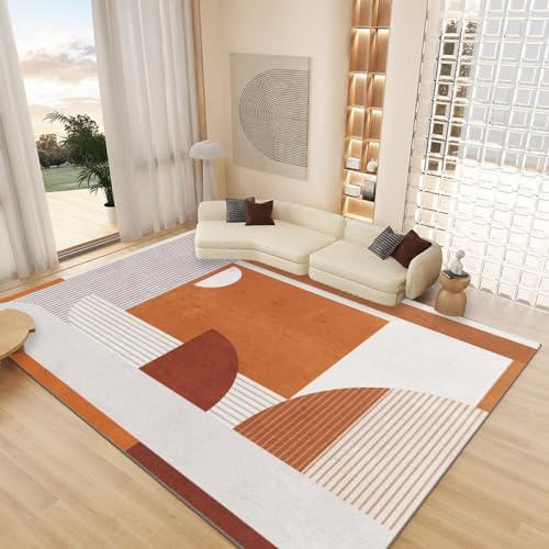 Moderne Große Outdoor-Teppiche Für Die Terrasse - 40 X 60 Cm,Abstrakte Japanische,Einfache,Gelbe,Geometrische Teppiche,Kurzfloriger,Rutschfester Teppich,Großer,Weicher,Fusselfreier Teppich Für Da von ANALTIRCE