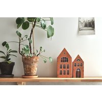 Die Box Large Oder Small, Ziegelrotes Haus, Stiftebox, Stifthalter, Kinderzimmerdekor, Schreibtischorganisator, Miniaturhäuser von ANAMARKOkids