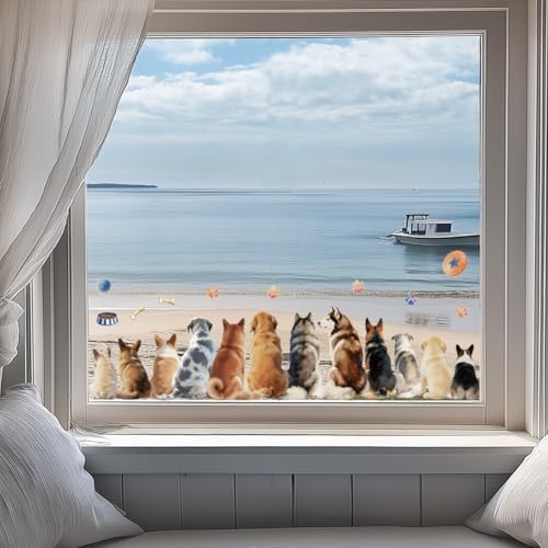 ANATTASOUL Fensterbilder Doppelseitig Hundepfotenabdrücke Fensterdeko Wiederverwendbar Fenstersticker Selbstklebend Fenster Aufkleber Deko Frühling Sommer für Kinderzimmer Badezimmer ANATTASOUL Fensterbilder Doppelseitig Hundepfotenabdrücke Fensterdeko Wiederverwendbar Fenstersticker Selbstklebend Fenster Aufkleber Deko Frühling Sommer für Kinderzimmer Badezimmer von ANATTASOUL