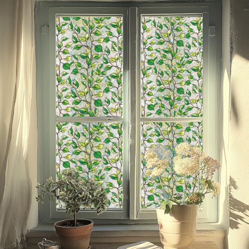 ANATTASOUL Fensterbilder Doppelseitig Künstlerische Blätter Fensterdeko Wiederverwendbar Fenstersticker Selbstklebend Fenster Aufkleber Deko Frühling Sommer für Glas Kinderzimmer Badezimmer ANATTASOUL Fensterbilder Doppelseitig Künstlerische Blätter Fensterdeko Wiederverwendbar Fenstersticker Selbstklebend Fenster Aufkleber Deko Frühling Sommer für Glas Kinderzimmer Badezimmer von ANATTASOUL
