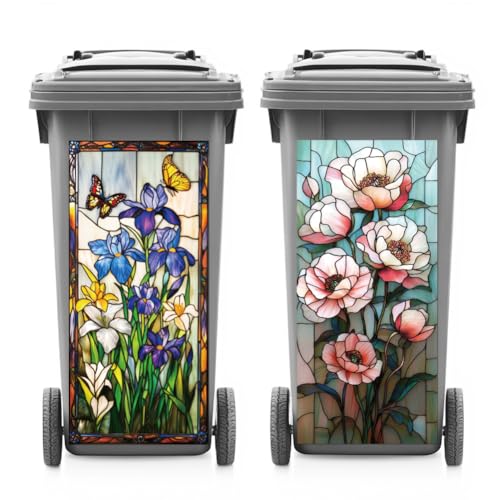 ANATTASOUL Mülleimer Aufkleber, 2 Blätter Mülltonnen Aufkleber Papaver Rhoeas Und Schmetterlinge Selbstklebend Aufkleber für Mülltonnen Mülleimer Aufkleber für Behälter, Haus, Wanddekoration ANATTASOUL Mülleimer Aufkleber, 2 Blätter Mülltonnen Aufkleber Papaver Rhoeas Und Schmetterlinge Selbstklebend Aufkleber für Mülltonnen Mülleimer Aufkleber für Behälter, Haus, Wanddekoration von ANATTASOUL