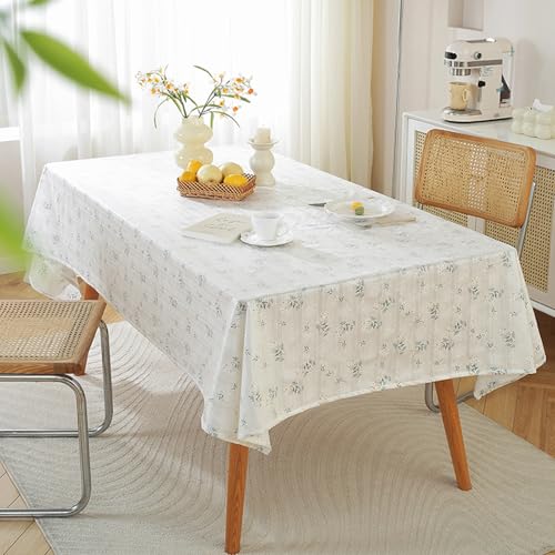 ANAZOZ Abwaschbare Tischdecke, Tischtücher Outdoor Garten 140x180cm Tischdecke Polyester Blumen mit Lotuseffekt von ANAZOZ