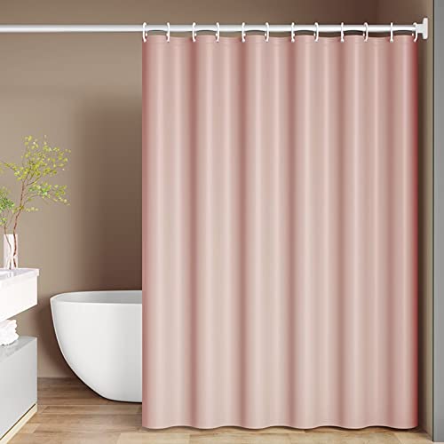 ANAZOZ Bad Duschvorhang 150x200cm, Duschvorhang Anti-Schimmel Waschbar Polyester Einfarbig Rosa von ANAZOZ