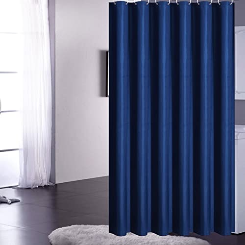 ANAZOZ Badvorhang 80x200cm, Duschvorhang Anti-Schimmel Waschbar Polyester Einfarbig Dunkelblau von ANAZOZ