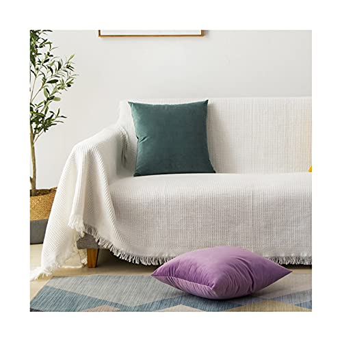 ANAZOZ Couchbezug für 4-Sitzer, Couchbezug, weiß, Couch-Bezug, Baumwolltextur-Muster, für 4-Sitzer (230 x 340 cm) von ANAZOZ