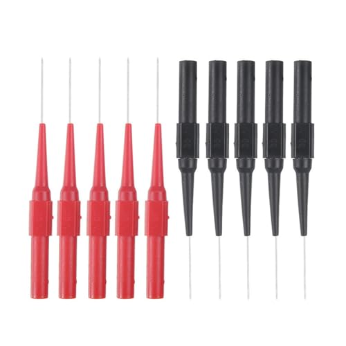 10 Stück 0,7mm Messspitzen für Multimeter, Prüfspitzen für Multimeter, Prüfspitzen, Messspitzen für Multimeter B0cxpxqrgt, Messspitzen B0cxpxqrgt für Professionellen Messung(Rot Schwarz) von ANBOO