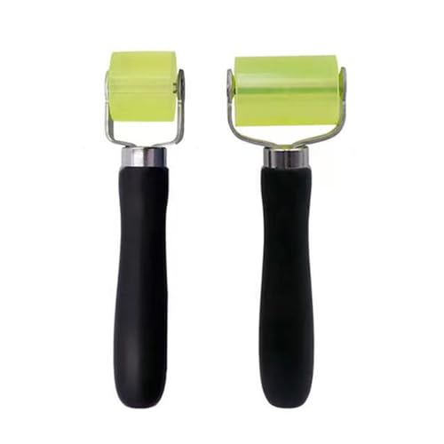 2 x Andrückroller Andrückwalze, Andruckrolle Werkzeug, Andrückwalze Handdruck Roller, Gummi Andrückwalze, Silikon Roller für Kantenumleimer, Anpressrolle für Kantenumleimer(Groß + Klein) von ANBOO