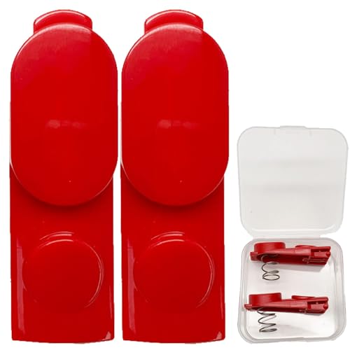 2 x Ersatz Schlüssel Zubehör für Dyson, Schalter Zubehör, für Dyson Staubsauger Clip, Staubsauger Ersatzteile für Dyson, Direktantrieb-Saugkopf-Anschluss für Dyson V8 V10 V11 V15 (Rot) von ANBOO