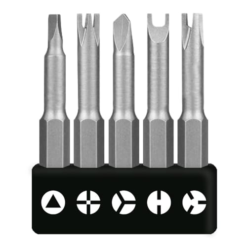 5-Teiliges Speziell Geformtes Schraubendreher-Set, Spezial Bit Set, Dreieck Schraubendreher, Spezial Schraubendreher, Spezial-Förmige Schraubendreher Set 50mm (5) von ANBOO