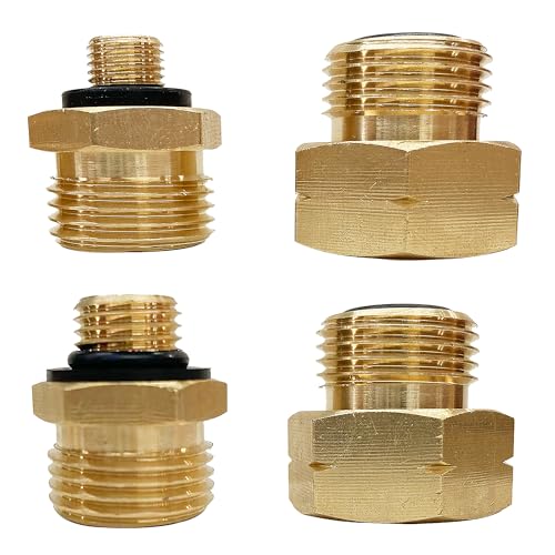 ANBOO 4 x Adapter Gasflasche, Gasadapter für Gasflaschen Europa, Gasflaschen Adapter-Set, Gasadapter für Gasflaschen Europa Füllset, Gasflaschen Adapter Kroatien, Adapter für Gasflaschen Füllen von ANBOO
