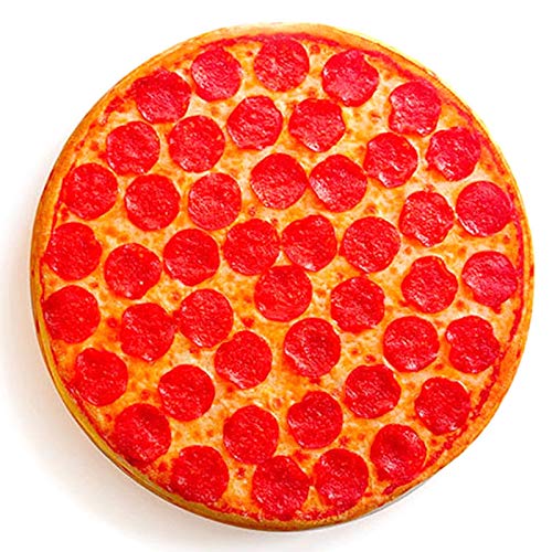 ANBP Simulation Schwierig 3D Kissen PlüSch Kissen Flapjack Lustige Pepperoni Pizza Junk Essen Hipster Drucken KüHl Pizza Hintern Kissen von ANBP
