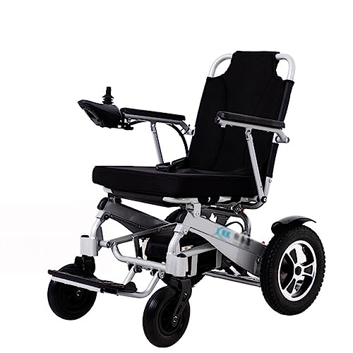ANBTUKJ Elektrische Rollstühle, zusammenklappbarer Leichter Rollstuhl, selbstfahrender Rollstuhl mit herausnehmbarem Akku, 220lbs Schwerlastgewicht nur 57Ibs,Black von ANBTUKJ