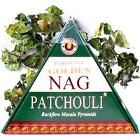 Backflow Jumbo Golden Nag Räucherstäbchen – Patchouli von ANCIENT WISDOM