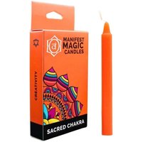 Set mit 12 Zauberkerzen - Sakralchakra von ANCIENT WISDOM