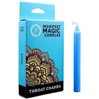 Set mit 12 magischen Kerzen - Halschakra von ANCIENT WISDOM