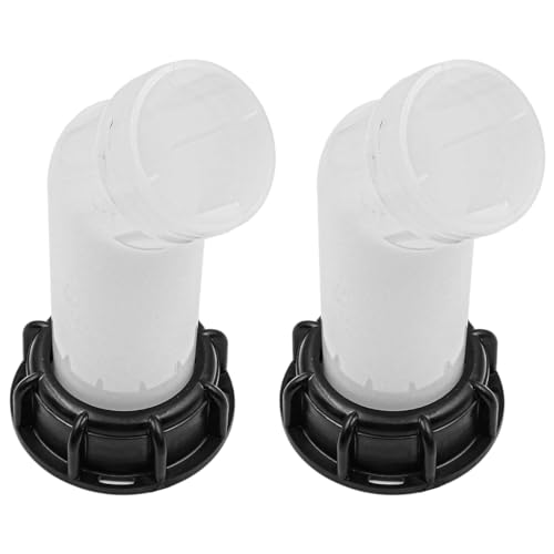 ANCLLO 2 Stück IBC-Ablaufdüse S60x6 Grobgewinde IBC-Auslasshahn IBC-Tankzubehör Abflussdeckeldüse Ventilkappe Ventilinnengewinde für IBC-Totetank von ANCLLO