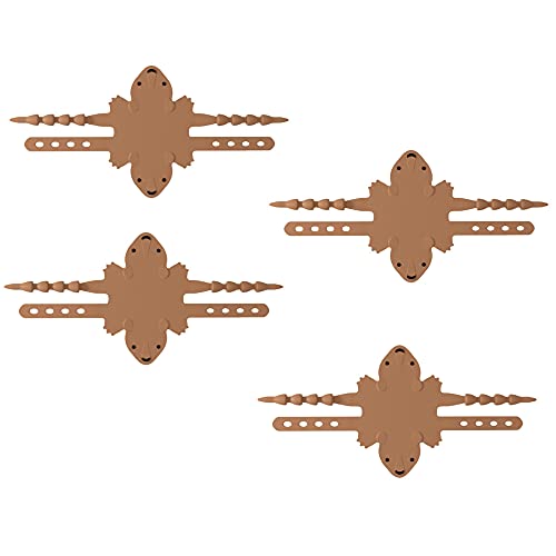 ANCLLO 4 Stück Tür-Schalldämpfer Kreative Silikon Türkissen Streifen Tür Jammer Türschließer Kissen Kinderzimmer Tür Verriegelung Abdeckung Schalldämpfer für Schlaf Geräuschreduzierung von ANCLLO