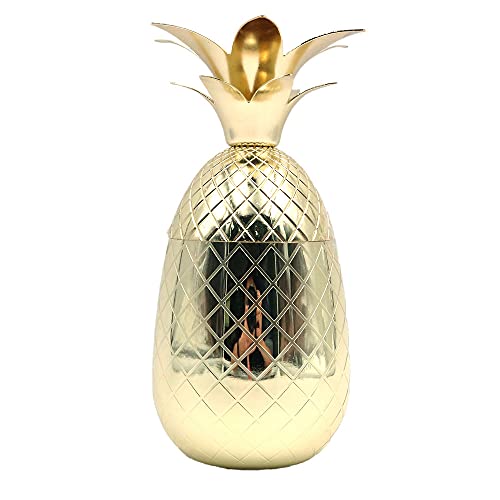 ANCLLO 500 ml Ananas-Cocktailglas, kreative Form, personalisierbar, Edelstahlbecher für Cocktails von ANCLLO