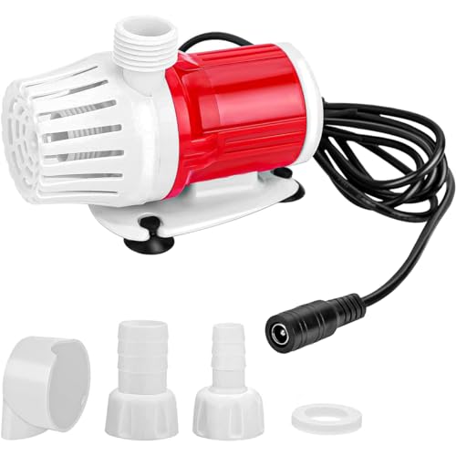 ANCLLO DC 12V Tauchpumpe 20W Tragbare Aquarium-Wasserpumpe 1200L/H Hochleistungspumpen für Heimteich-Aquariumbrunnen von ANCLLO