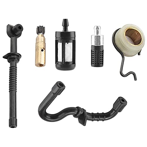 ANCLLO Heizölrohrfilter Pumpenzahnradschneckensatz für MS 180 170 MS180 MS170 018 017 Ersatzteile - Kettensägenölpumpe Schneckengetriebe Kraftstoffschlauch Filter Kit Für Stihl von ANCLLO