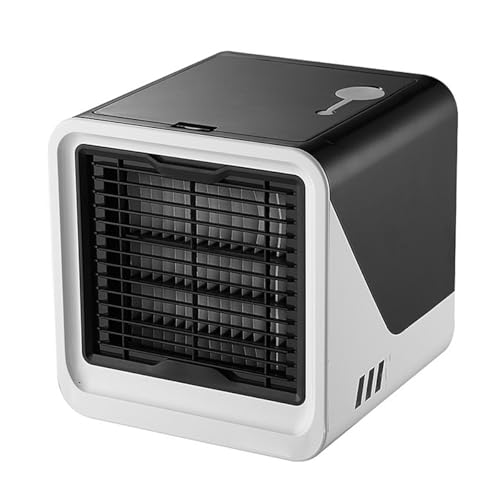 ANCLLO Mini-Luftkühler, tragbarer Verdunstungsklimaanlagenlüfter mit 3 Geschwindigkeiten und 7 Farben, 3-in-1-USB-Luftbefeuchter-Desktop-Kühllüfter mit 500-ml-Wassertank für Zuhause/Büro ANCLLO Mini-Luftkühler, tragbarer Verdunstungsklimaanlagenlüfter mit 3 Geschwindigkeiten und 7 Farben, 3-in-1-USB-Luftbefeuchter-Desktop-Kühllüfter mit 500-ml-Wassertank für Zuhause/Büro von ANCLLO