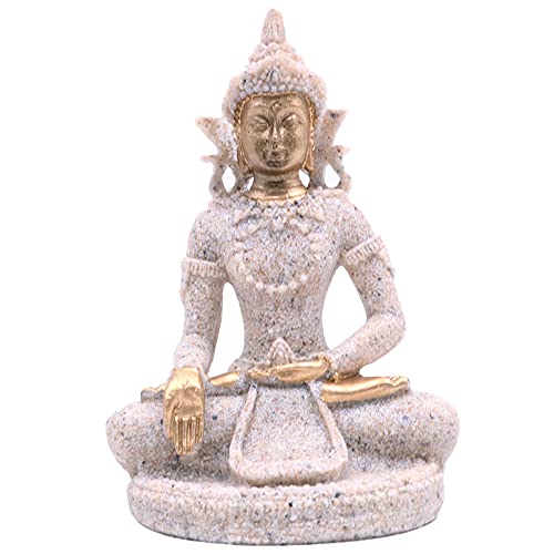 ANCLLO The Hue Buddha-Statue aus Sandstein, handgeschnitzt, #8135 von ANCLLO