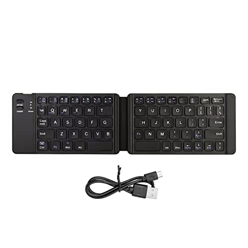 ANCLLO Wireless Mini Keyboard Faltbare Tastatur Bluetooth 3.0 Ultra Slim Wiederaufladbar Kompatibel mit iOS Android Windows Smartphone Tablet Laptop ANCLLO Wireless Mini Keyboard Faltbare Tastatur Bluetooth 3.0 Ultra Slim Wiederaufladbar Kompatibel mit iOS Android Windows Smartphone Tablet Laptop von ANCLLO