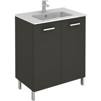 Möbel mit Türen Ancoflash Color 2 – Anthrazit Breite 600 – einfache Waschtisch – 2 Türen von ANCONETTI