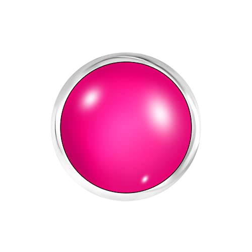 Andante Fluoreszenter CHUNK Click-Button Druckknopf (NEON Pink) für Chunk-Armbänder, Chunk-Ringe und andere Chunk-Accessoires von ANDANTE