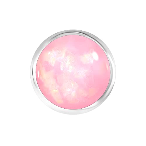 Andante Glitzer CHUNK Click-Button Druckknopf (Rosa) für Chunk-Armbänder, Chunk-Ringe und andere Chunk-Accessoires von ANDANTE