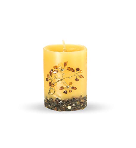 ANDANTE PREMIUM Bienenwachs Kerze verziert mit NATUR OSTSEE Bernsteinen ** Little Miracle ** echte Handarbeit - Grösse Klein ANDANTE PREMIUM Bienenwachs Kerze verziert mit NATUR OSTSEE Bernsteinen ** Little Miracle ** echte Handarbeit - Grösse Klein von ANDANTE