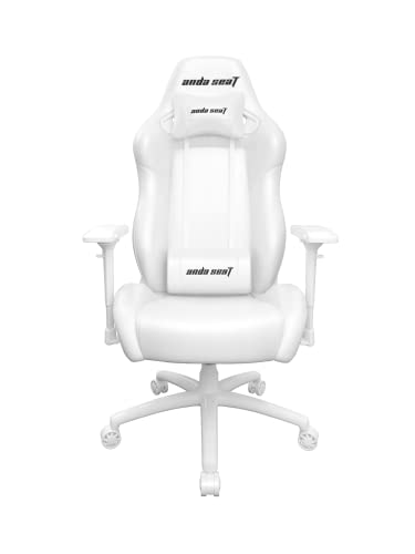 Anda Seat Soft Kitty Pro Gaming Stuhl Grau - Premium Leder Gaming Chair, Ergonomischer Bürostuhl mit Unterstützung der Lendenwirbelsäule und Kissen - Gamer Stuhl für Erwachsene und Jugendliche von Anda Seat