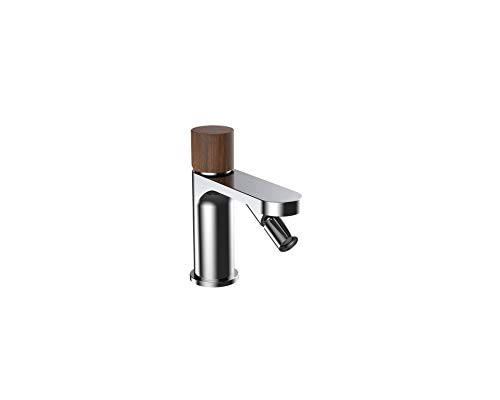 Andemen 19B02HC 1HW Bidet Einhebelmischer für Badezimmer, Chrom-Finish mit Holzgriff Honolulu-Kollektion. von ANDEMEN