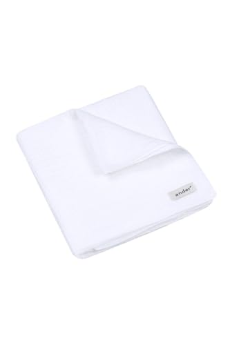 Ander Baby Pucktuch Musselin Decken Matteo - Musselintuch Baby 100% Baumwolle - Babydecke Musselin 60 cm x 60 cm Weiß Farben - Sanft und Sicher Ander Baby Pucktuch Musselin Decken Matteo - Musselintuch Baby 100% Baumwolle - Babydecke Musselin 60 cm x 60 cm Weiß Farben - Sanft und Sicher von ANDER