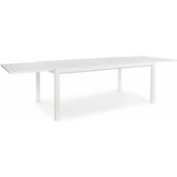 Bizzotto - Ausziehbarer Tisch Atlantic aus Aluminium mit Platte für Garten und Veranda 180/270 cm -Weiss / Tische von BIZZOTTO