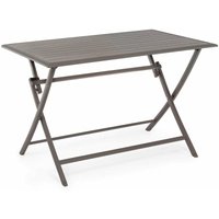 Klappbarer Tisch aus Aluminium 'Elin' für den Einsatz im Garten und auf der Veranda -110 x 70 cm / Ciok von BIZZOTTO