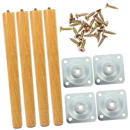 ANDRESLAD 1 Satz Möbelfüße Holz Praktische Tischbeine zur Erhöhung Stabile Möbelbeine für Tisch Schrank und Sofa Elegantes Design Einfach zu Montieren von ANDRESLAD