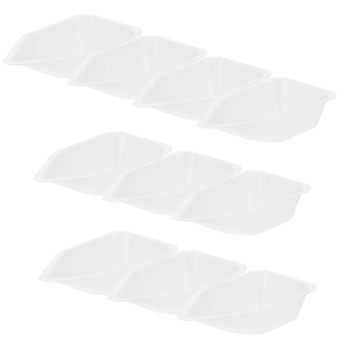 ANDRESLAD 10 Stk Teiliges Kunststoff wägeschiffchen Wiederverwendbar Leichtes Wiegetablett für Pulver Kompaktes Labor wägeboot Präzise Waagschale für Labor Feingewichte ANDRESLAD 10 Stk Teiliges Kunststoff wägeschiffchen Wiederverwendbar Leichtes Wiegetablett für Pulver Kompaktes Labor wägeboot Präzise Waagschale für Labor Feingewichte von ANDRESLAD