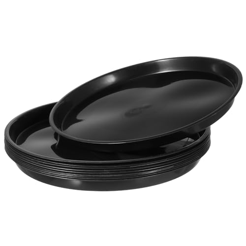 ANDRESLAD 10 Stück Pflanzenteller Rund Robuste Kunststoff Untersetzer für Blumentöpfe wasserdichte Pflanzenschalen für Innen und Außen Einfache Vielseitig Einsetzbar von ANDRESLAD