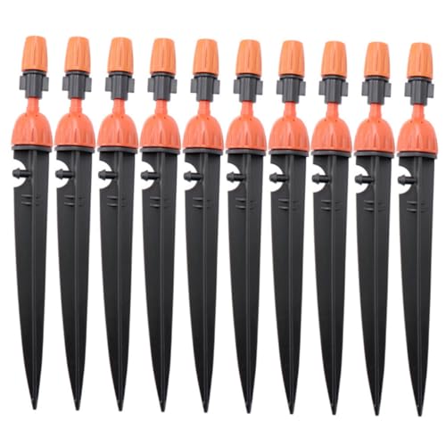 ANDRESLAD 10 Stück Teiliges Einstellbares Bewässerungsdüsen Nebel Tropfmodus Langlebige Umweltfreundliche Gartenbewässerung für Blumentöpfe Hochbeete und Grünflächen Einfache Installation von ANDRESLAD