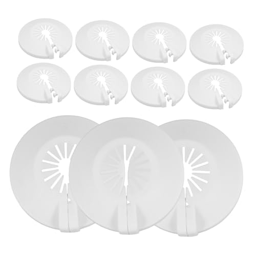 ANDRESLAD 10 Stück Teiliges Feuerwehrsprinkler Flansch Abdeckkappen aus Robustem Kunststoff Abnehmbar und Fest Vielseitig Einsetzbar Dekorative Rosettenplatte zur Wiederverwendbar ANDRESLAD 10 Stück Teiliges Feuerwehrsprinkler Flansch Abdeckkappen aus Robustem Kunststoff Abnehmbar und Fest Vielseitig Einsetzbar Dekorative Rosettenplatte zur Wiederverwendbar von ANDRESLAD