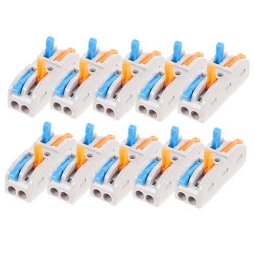 ANDRESLAD 10 Stück Teiliges Kabelverbinder Hebel Kompakte Elektrische Steckverbinder Schnelles Verbindungsterminal für Kleine Drähte Vielseitig für Haus Kfz anwendungen Werkzeugfrei ANDRESLAD 10 Stück Teiliges Kabelverbinder Hebel Kompakte Elektrische Steckverbinder Schnelles Verbindungsterminal für Kleine Drähte Vielseitig für Haus Kfz anwendungen Werkzeugfrei von ANDRESLAD