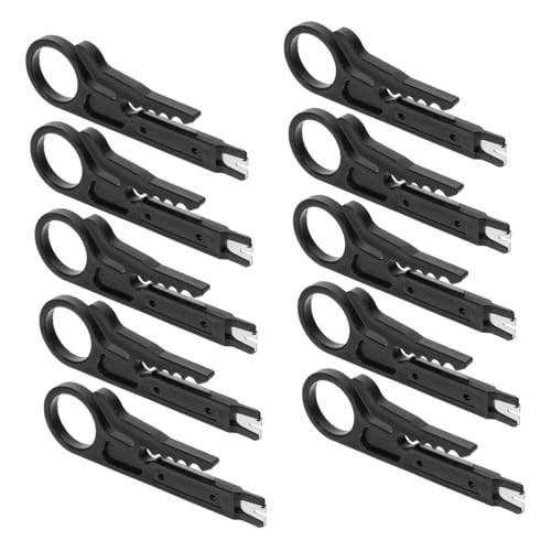 ANDRESLAD 10 Stück Teiliges Mini Abisolierwerkzeug Kabelstripper für Telefon und Utp Datenkabel Leicht Robust und Präzise für Effizientes Kabelabisolieren ANDRESLAD 10 Stück Teiliges Mini Abisolierwerkzeug Kabelstripper für Telefon und Utp Datenkabel Leicht Robust und Präzise für Effizientes Kabelabisolieren von ANDRESLAD